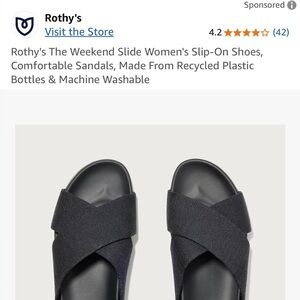Rothys The Weekend Slide slip on Sandal women’s Size 8.5 US. NEW without box!